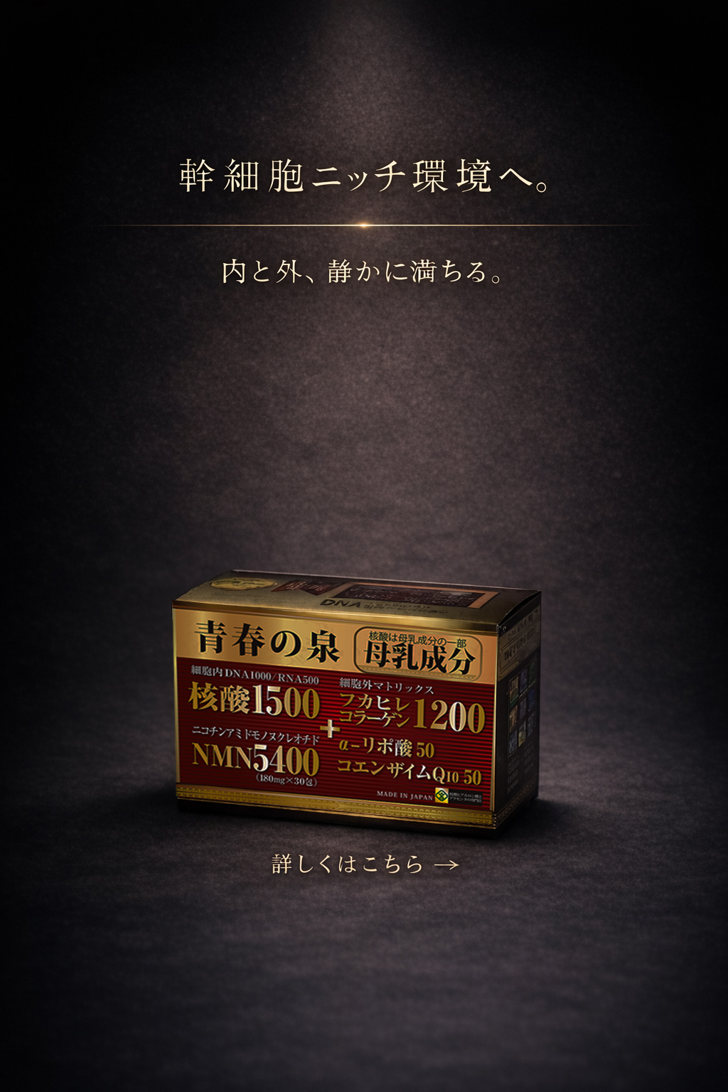 Jサプリ4箱目 見た目年齢の差卸価格青春の泉【核酸サプリ】【NMN】【NMN サプリ