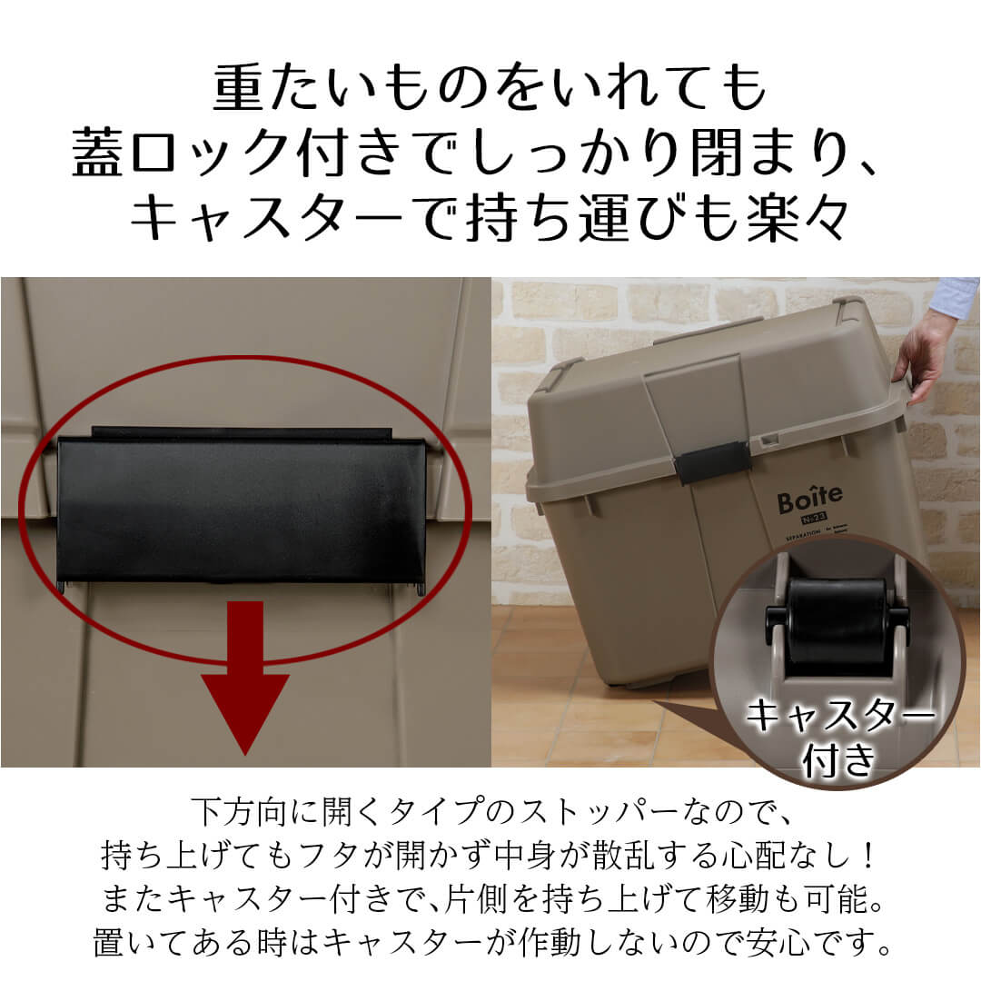 蓋ロック付き
