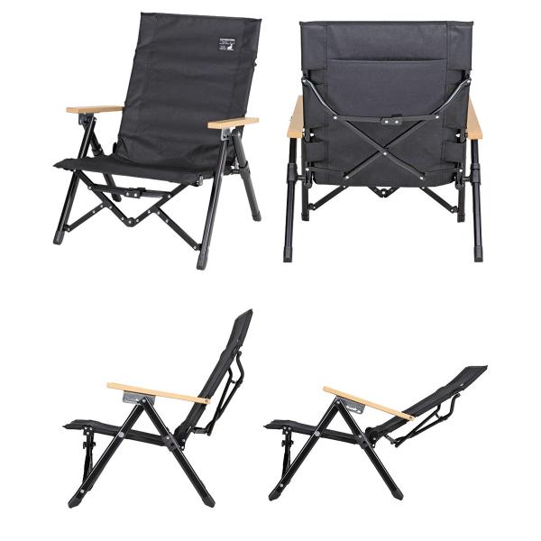 爆買 キャプテンスタッグ チェア ロースタイル リクライニングチェア