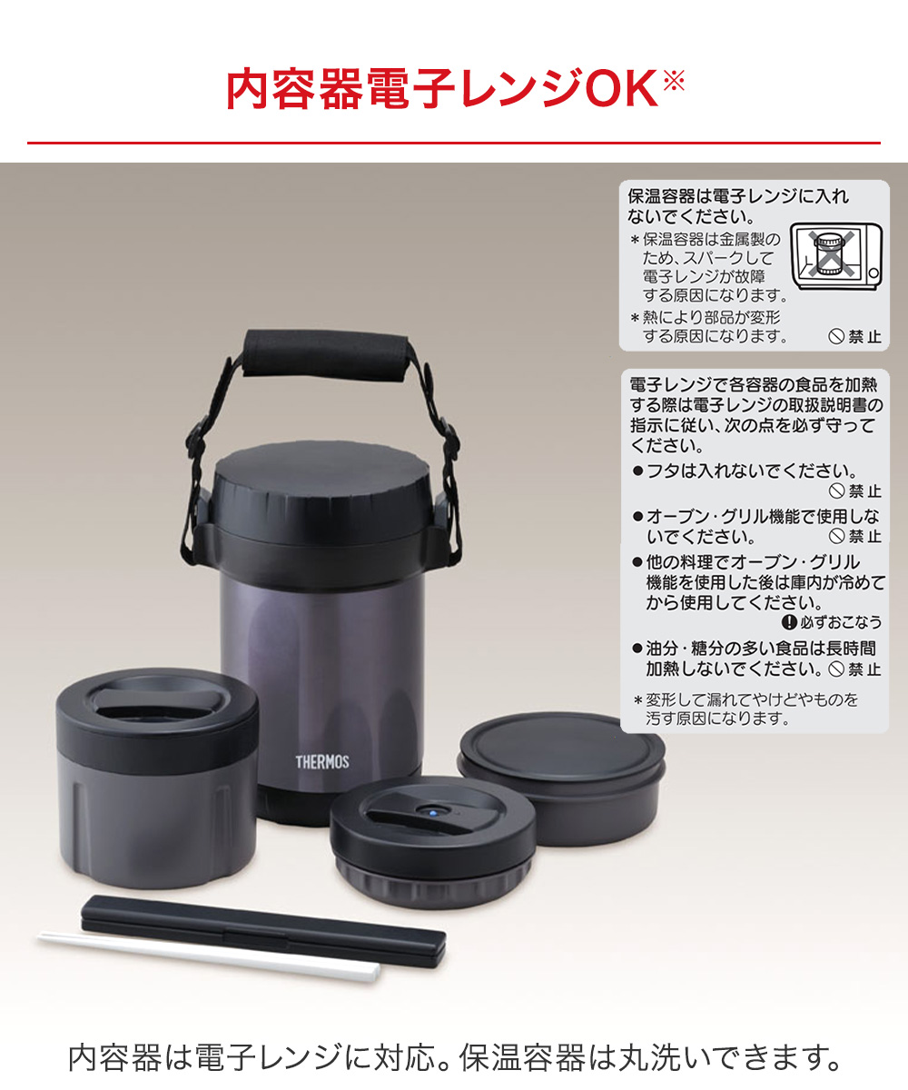 ステンレスランチジャー ミッドナイトブルー JBG-1801-MDB サーモス