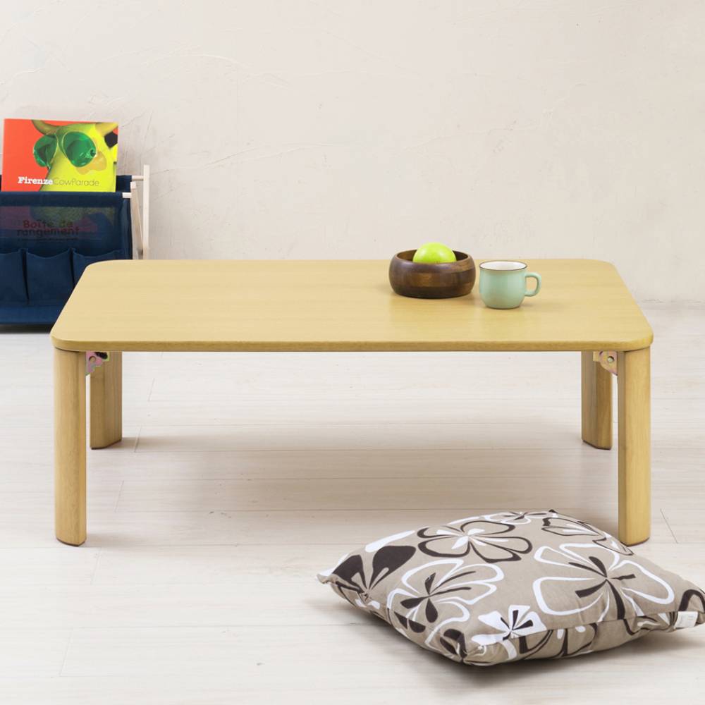 ローテーブル 折りたたみ テーブル 90cm × 60cm 木製 NK-096 永井興産