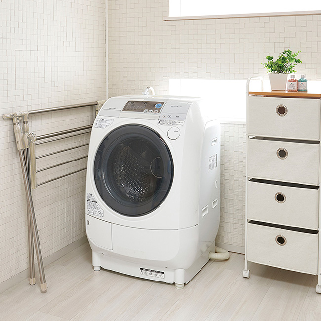 物干し 伸縮式 X型 ステンレス NY-275 | 室内物干し ラック 折りたたみ