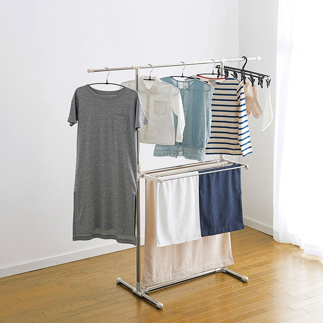 室内干し タオル掛け 衣類ハンガーラック NY-276 | 室内物干し 物干し