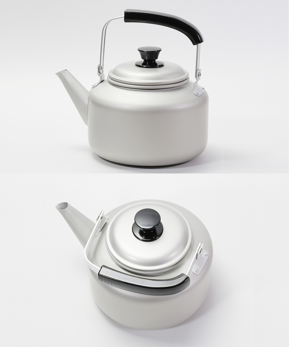 大きなアルミやかん ストーブに！HOKUSEIホクセイ 湯沸 アルミやかん 高級アルマイト