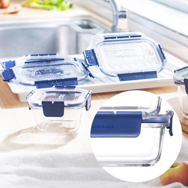 爆買 耐熱ガラス 保存容器 300ml | 密閉 おしゃれ 耐熱 透明 密閉容器