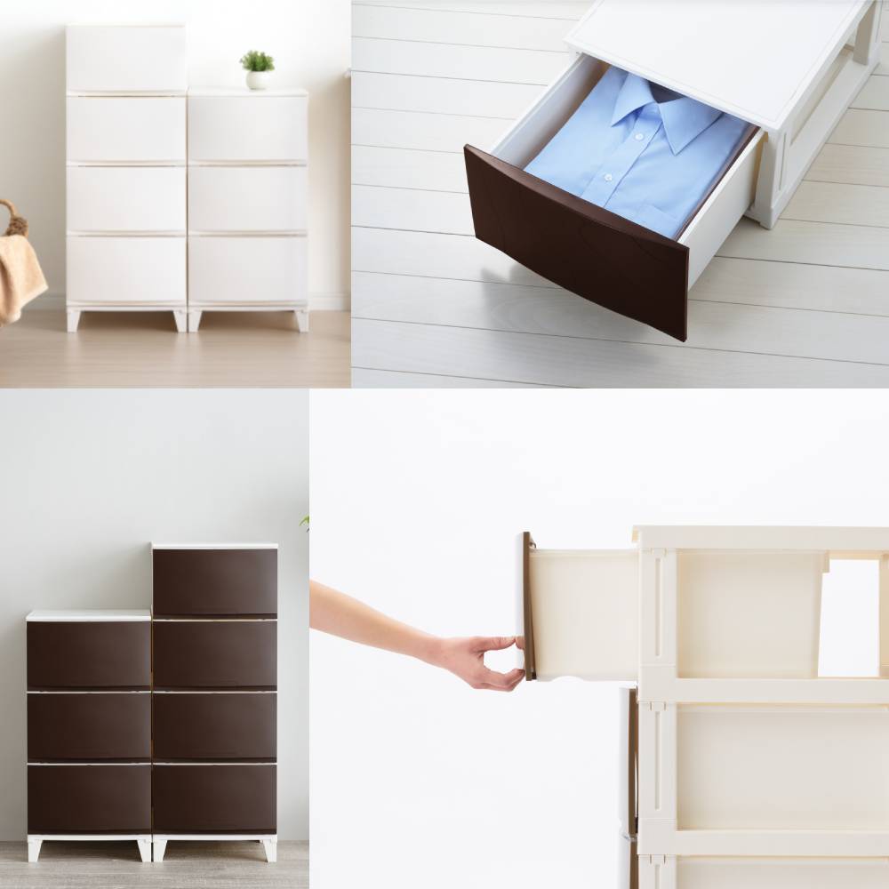 SANKA ルームスシェード 4段 344 RSD-S344 日本製 | 収納 チェスト