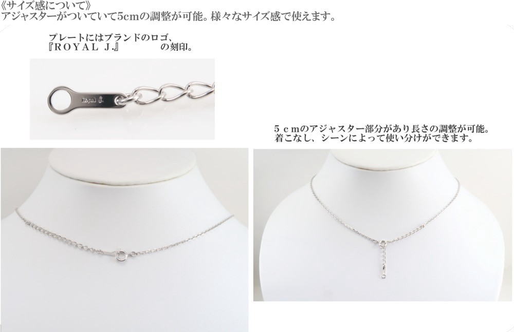 ネックレス メンズ 18k シルバー９２５ サファイアカラー クリスタル