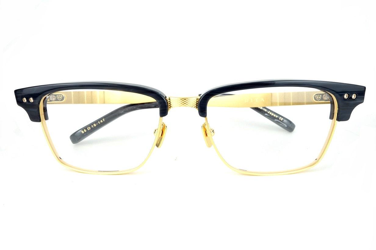 【超美品】 DITA/ディータSTATESMAN THREEDRX-2064-G-GRY-GLD-55メガネフレーム-正規品-2021年新色送料無 【OCQ1021800395】(36850円)