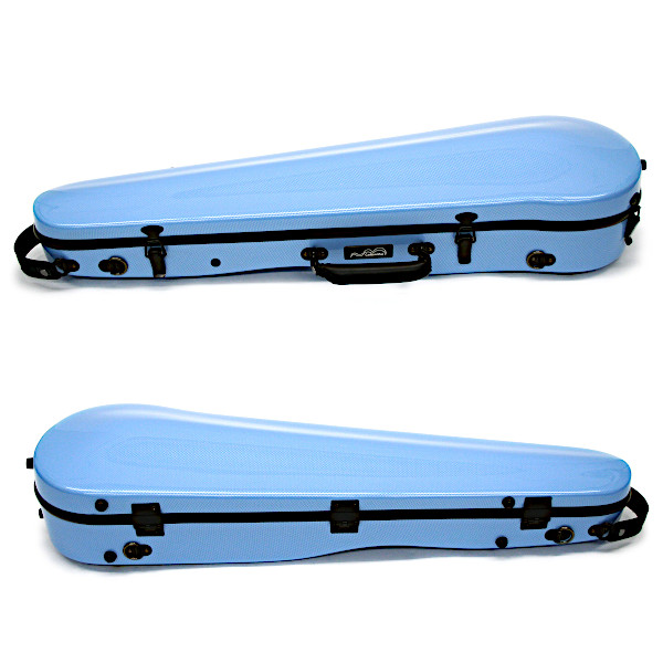 カーボンマック CFV-2 PBL ペールブルー バイオリンケース 軽量 スリム
