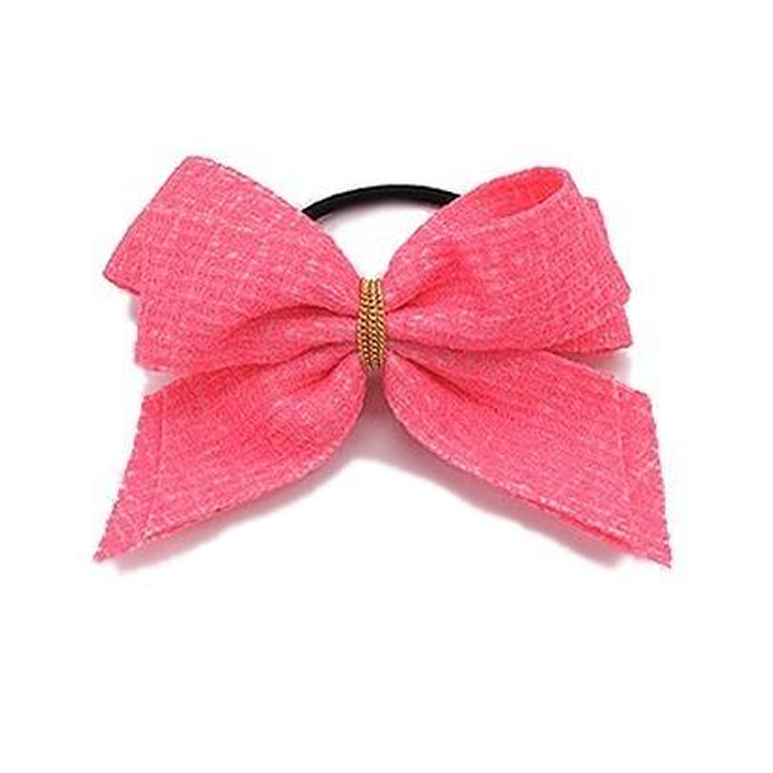 ヘアゴム 子供 リボン ネオンカラー キッズ 蛍光 カラフル : RR アール