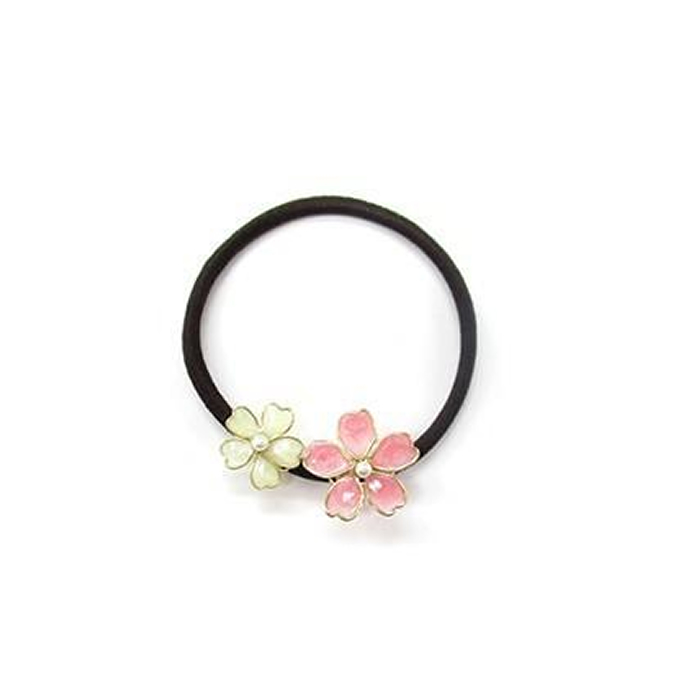 桜 ヘアゴム レディース 花 フラワー ポニー ヘアアクセサリー サクラ