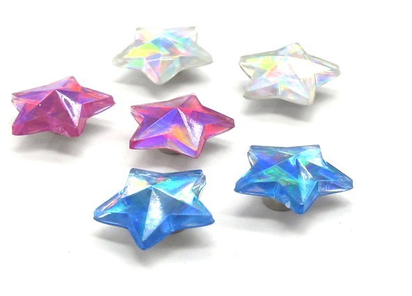 星 マグネットピアス オーロラ マグネットイヤリング スター