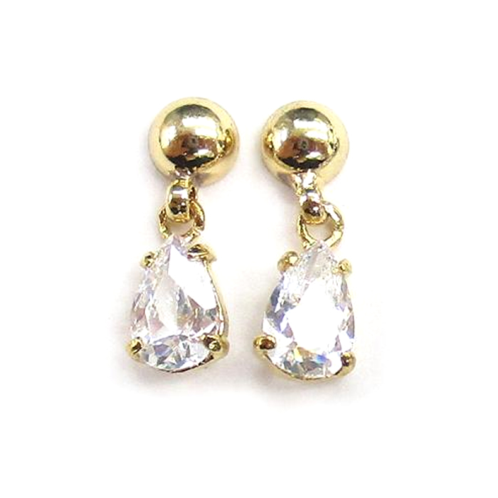 揺れるパーツ  ドロップ 雫 ストーン キラキラ ゴールド シルバー 穴なし マグネットピアス マグネットイヤリング 磁石ピアス 本物そっくりなマグネットピアス | ブランド登録なし | 01