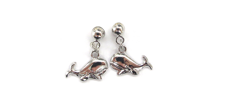 マグネットピアス くじら クジラ 水族館 セット 魚 ノンホール ピアス ストーン 穴なし マグネット イヤリング レディース  磁石ピアス 磁石イヤリング 穴なし | ブランド登録なし | 02
