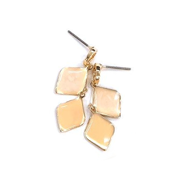 ピアス ぶら下がり リーフ 葉っぱ シンプル ゴールド プチプラ