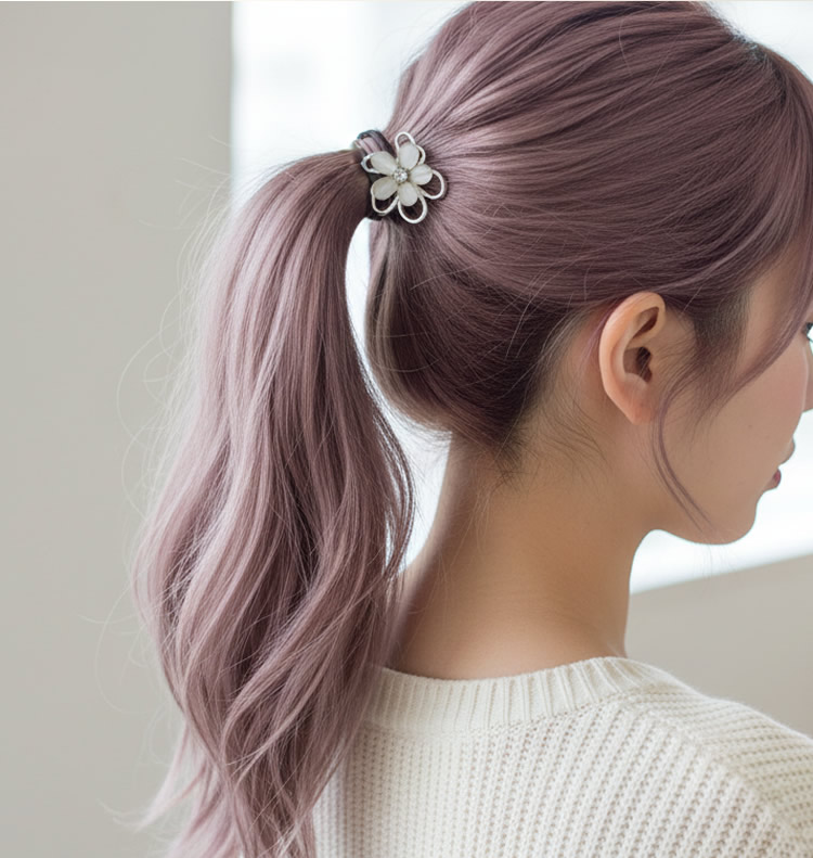 おしゃれ 花 ヘアゴム フラワー 華やか かわいい パーティー 2次会