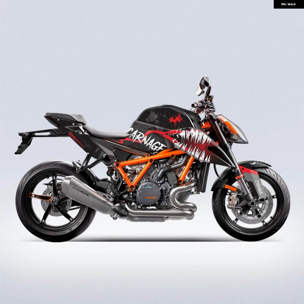 並行輸入品KTM 1290 SUPER DUKE R パターンプリント ステッカー キット