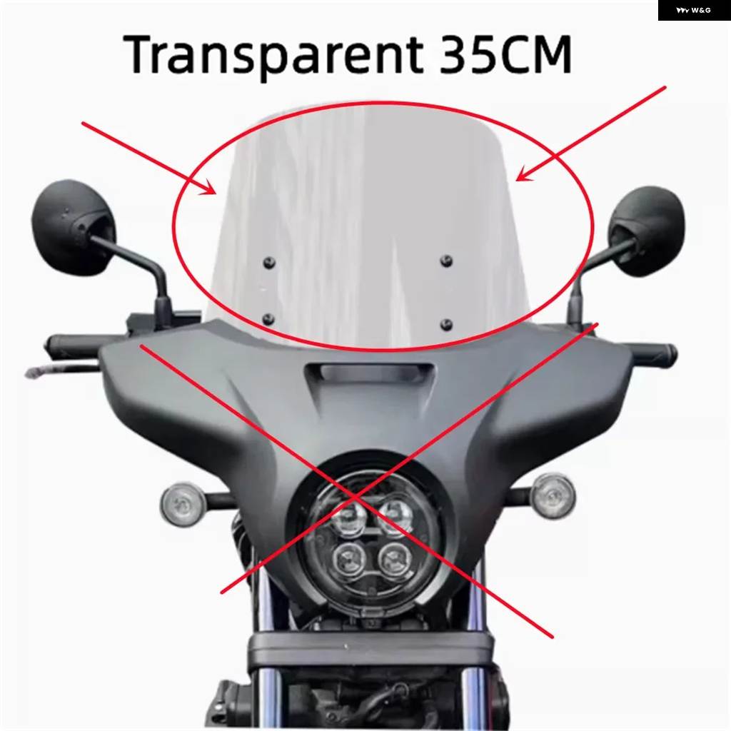 並行輸入品ホンダ CM1100 REBEL 2021 ホンダ REBEL 改良 アップ フロントガラス アクセサリー_1