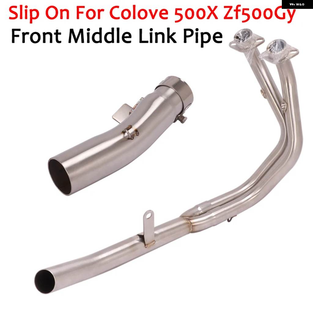 並行輸入品コロブ500X ZF500GY バイク 排気 アウトレット フロントミッドリンク パイプ 接続 システム モトマフラーDBキラー用スリップオン_1