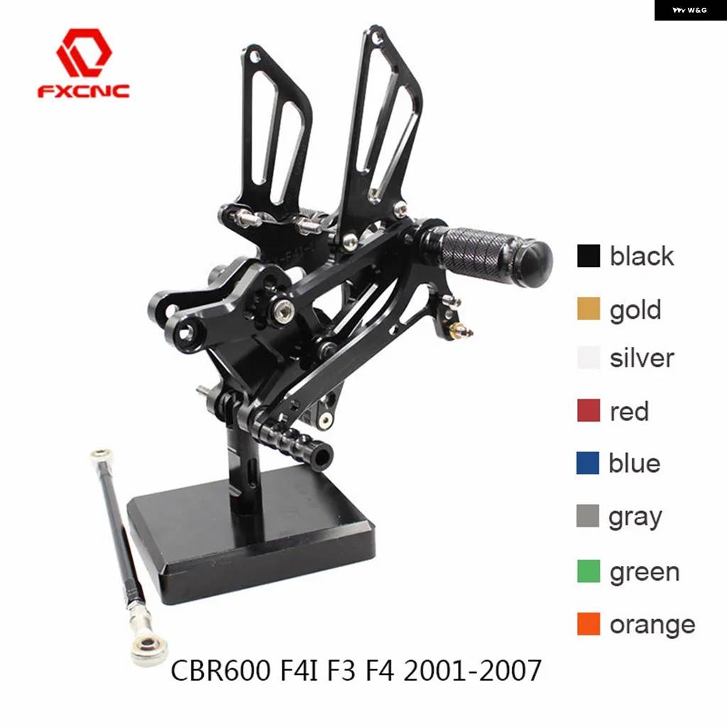 並行輸入品ホンダ CBR600F4I2001-200720022004年CNC バイク リアセット ペグペダル フットレストの画像