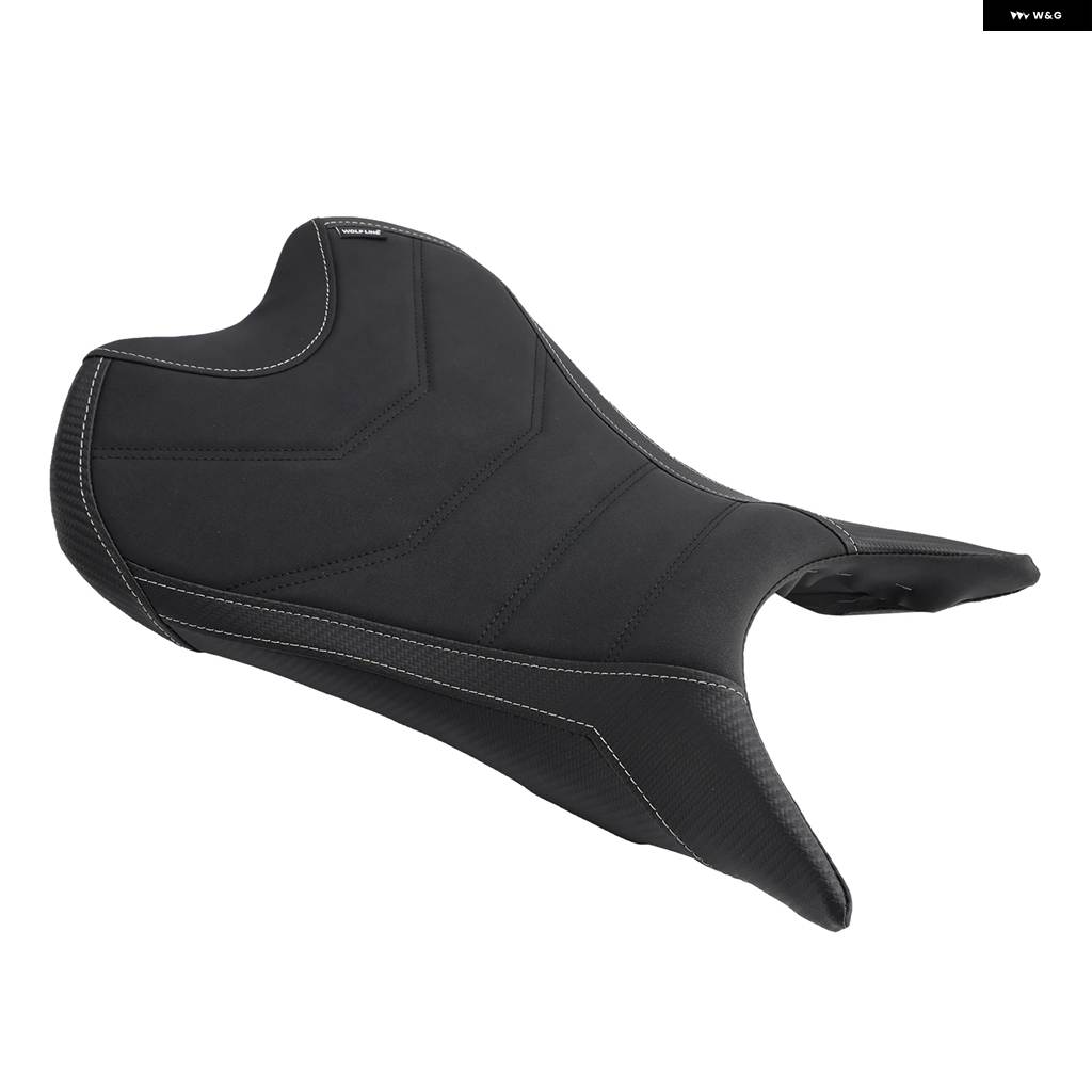 並行輸入品 フロントレイダーシート ドライバー クッション PU レッド ストリートトリプル 765/S/R 2023-2024 レッド_3