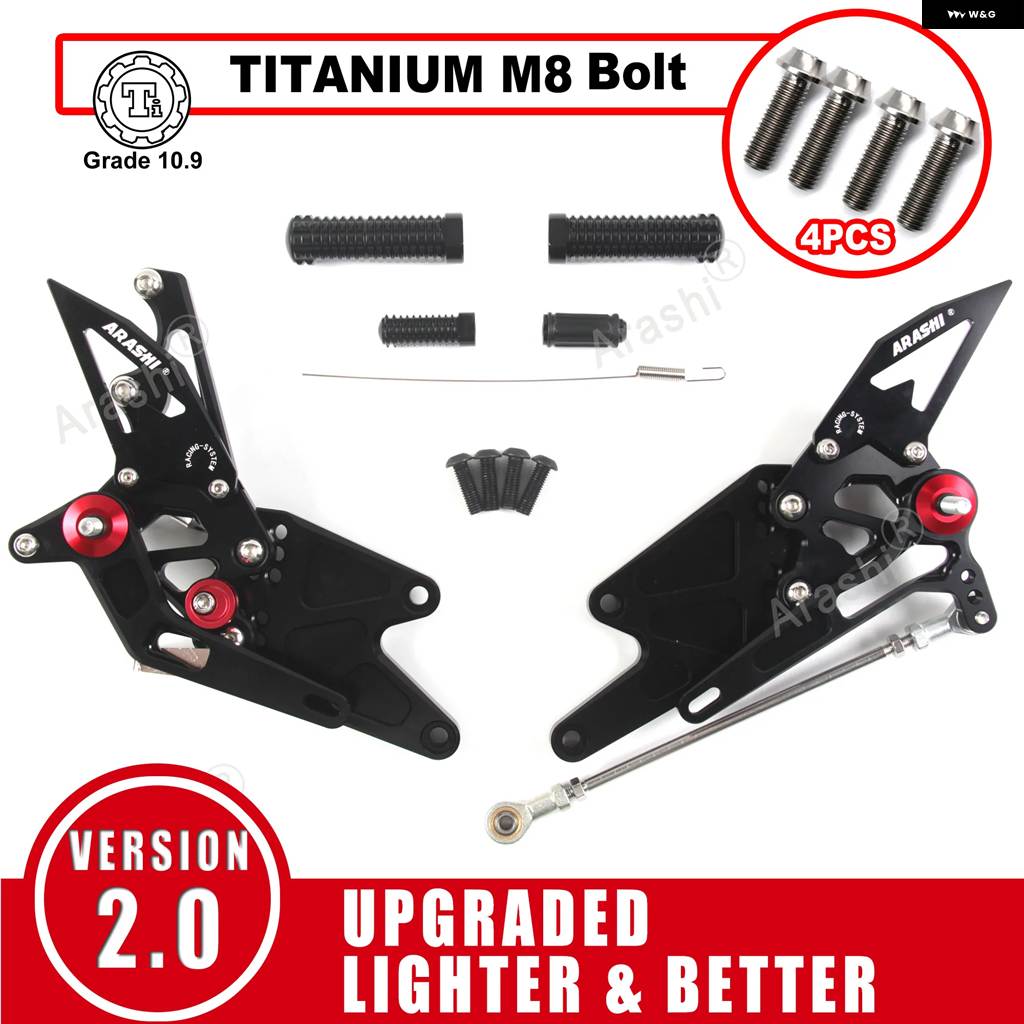並行輸入品 ライダー フットペグ ヤマハ MT03 MT25 MT-25 2015 - 21の画像