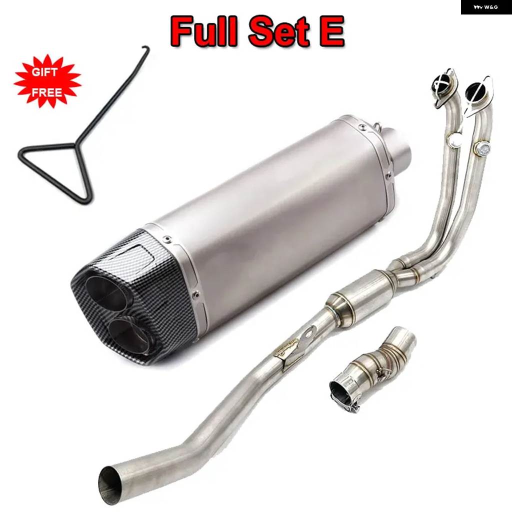 並行輸入品 CFMOTO 450MT MT450 2023 2024 スリップオン 51MM バイク フル システム エキゾーストヘッダー パイプ フロントリンの画像