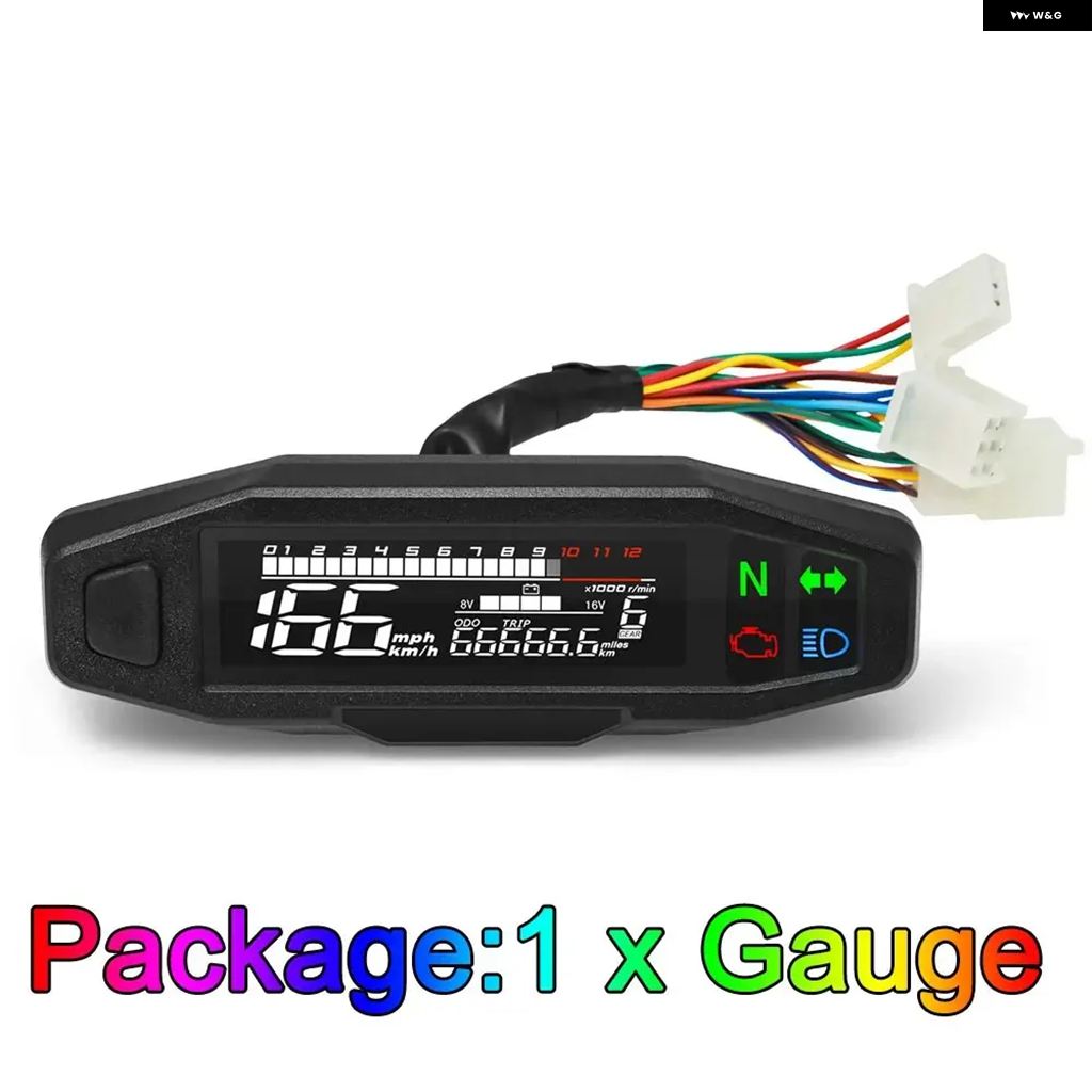並行輸入品 AD バイク 計器デジタル スピード メーター KM/H