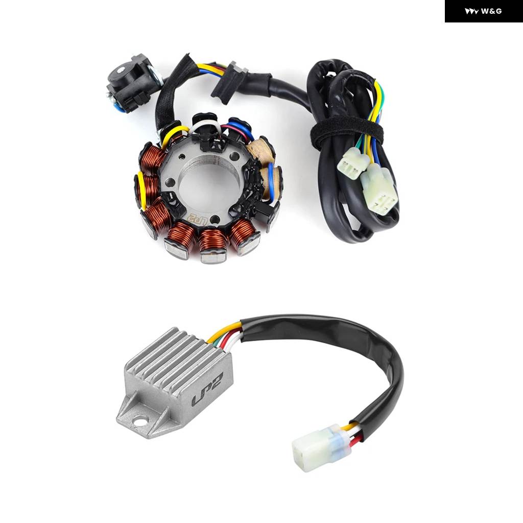 並行輸入品CRF450X ステーターコイル + レギュレーター 整流器 + ステーターカバー ガスケット ホンダ CRF450 CRF 450X 2005 - 2018の画像