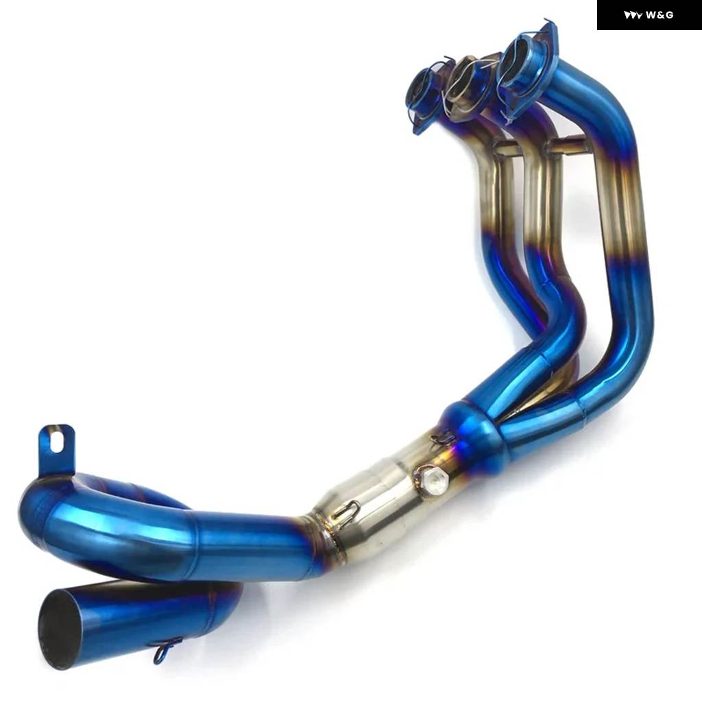 並行輸入品MT09 MT-09 オートバイ フルエキゾースト システム ミドルフロントエキゾーストマフラーリンク パイプ スリップオン ヤマハ 2014-2018 FZ-09_2