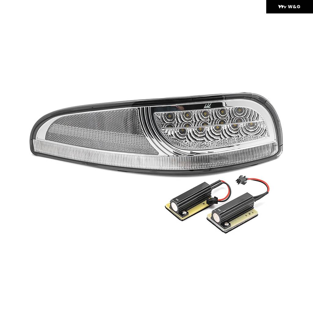 並行輸入品2PCS シーケンシャル スモーク LED フロント ターン シグナル ライト /コーナー DRL / パーキング ライト 1997-2004 シボレー コルベット C5_2