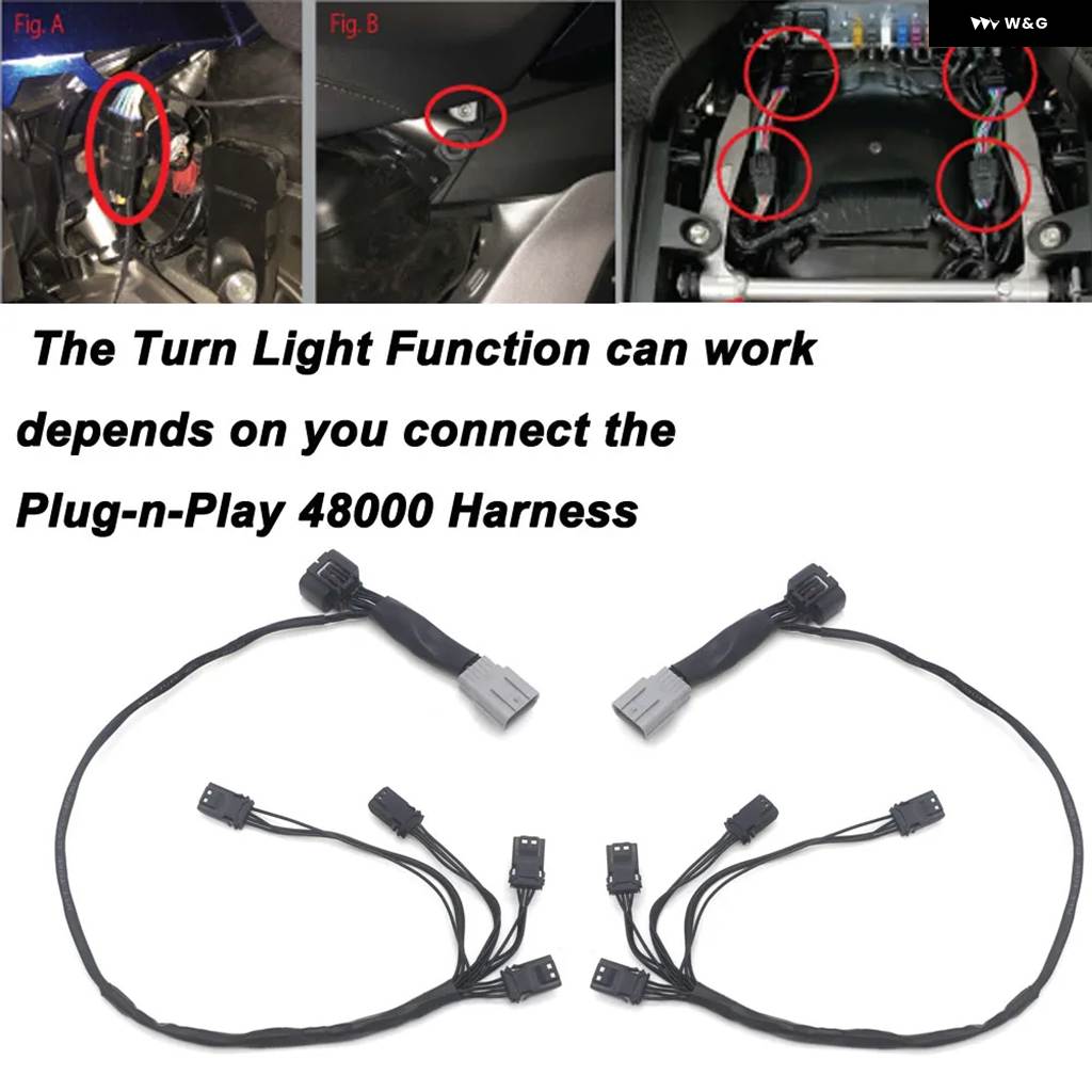 並行輸入品 ゴールドウイング バイク ABS トランク スポイラー LED レッドリアブレーキランプウィンカー ホンダ ゴールドウィング1800 GL18_1