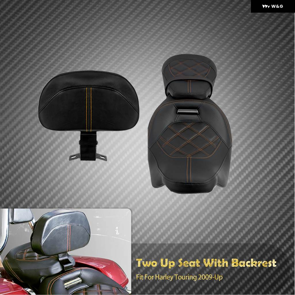並行輸入品 オートバイ ドライバー同乗者ツーアップシートライダーフロントバックレスト ハーレー ツーリングエレクトラストリー_2