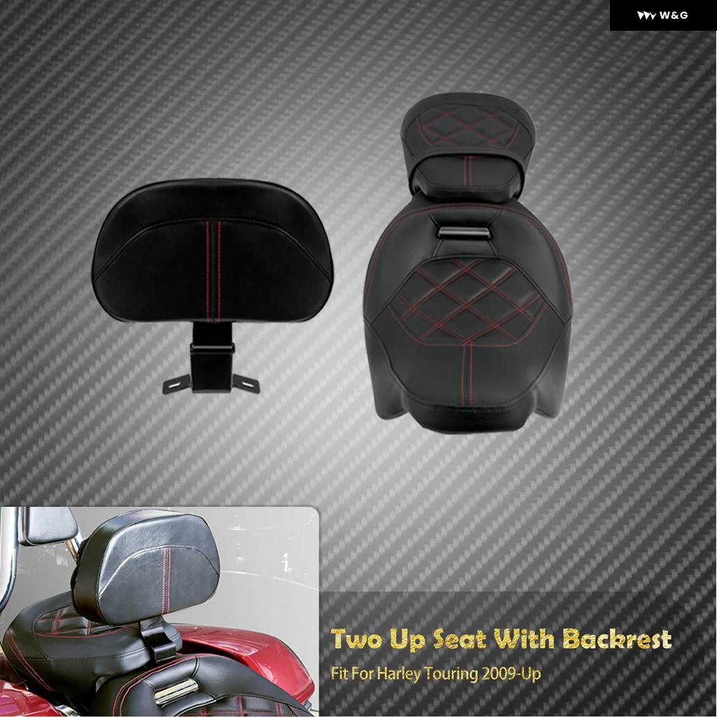 並行輸入品 オートバイ ドライバー同乗者ツーアップシートライダーフロントバックレスト ハーレー ツーリングエレクトラストリー_3