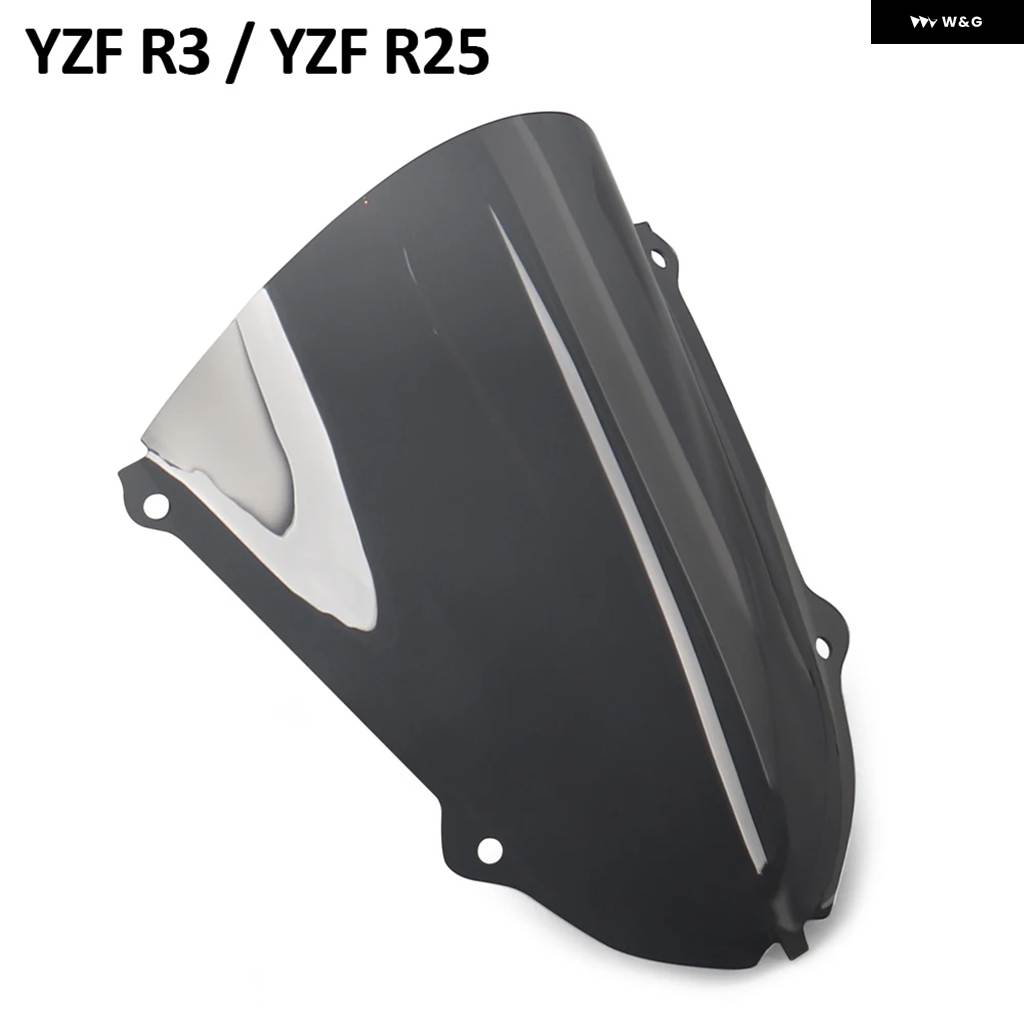 並行輸入品 オートバイ ウインドシールド ウインドスクリーン ヤマハ YZF R25 YZF R3 YZF-R25 YZF-R3 2019-2025 ウインドの画像