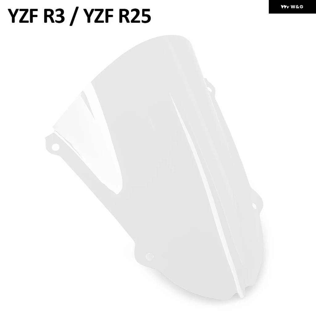 並行輸入品 オートバイ ウインドシールド ウインドスクリーン ヤマハ YZF R25 YZF R3 YZF-R25 YZF-R3 2019-2025 ウインドの画像