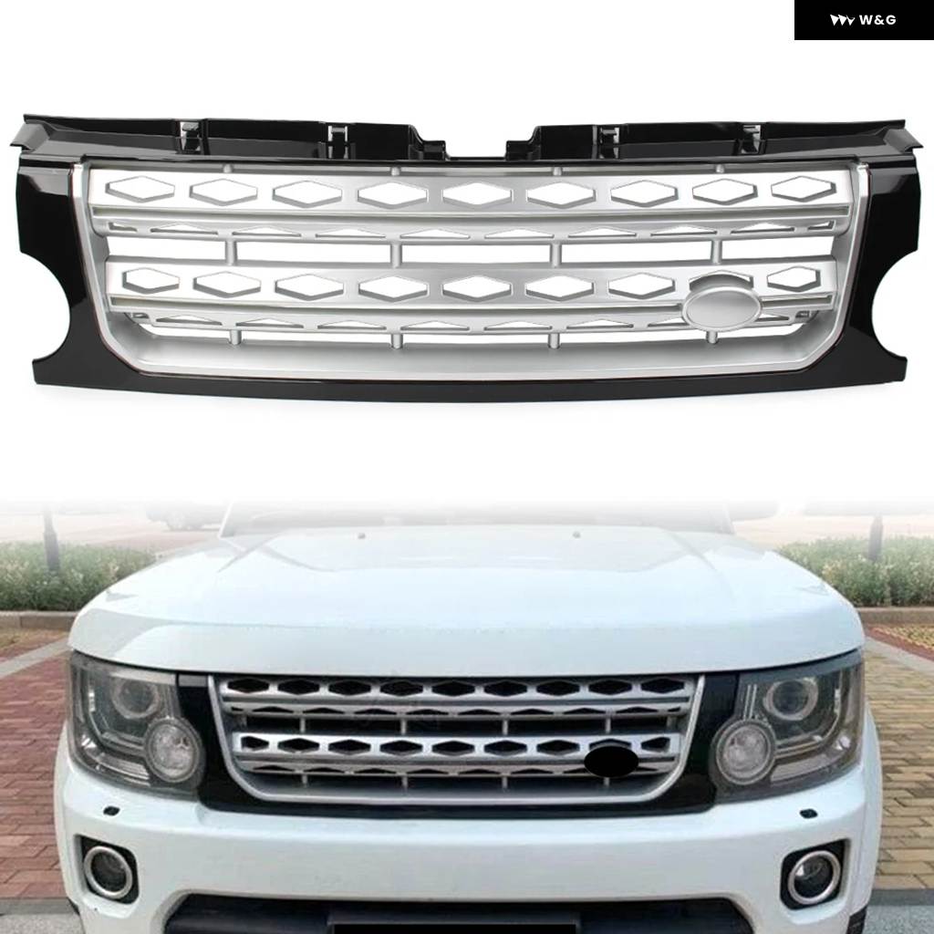 並行輸入品 ランドローバー ディスカバリー III LR3 2005-2009 L319用 ABS フロント グリル バンパー メッシュ グリル 1個_1