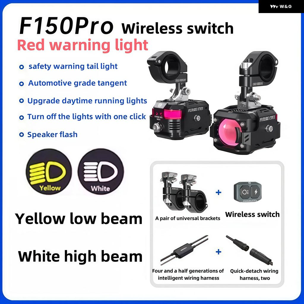 並行輸入品 F150PRO オートバイ LED スポットライト 電気舗装用 遠近両用ビーム ヘッドライト アウターライト スーパー_8