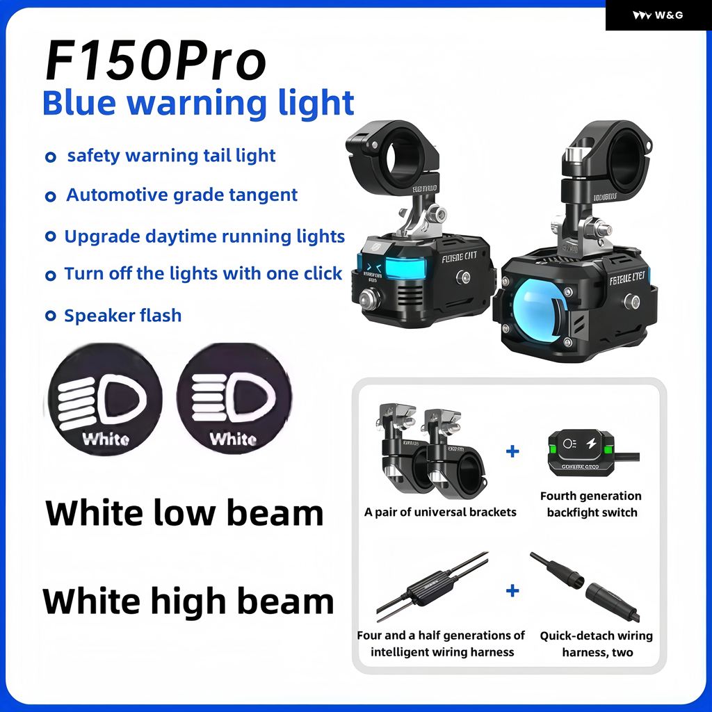 並行輸入品 F150PRO オートバイ LED スポットライト 電気舗装用 遠近両用ビーム ヘッドライト アウターライト スーパー_9