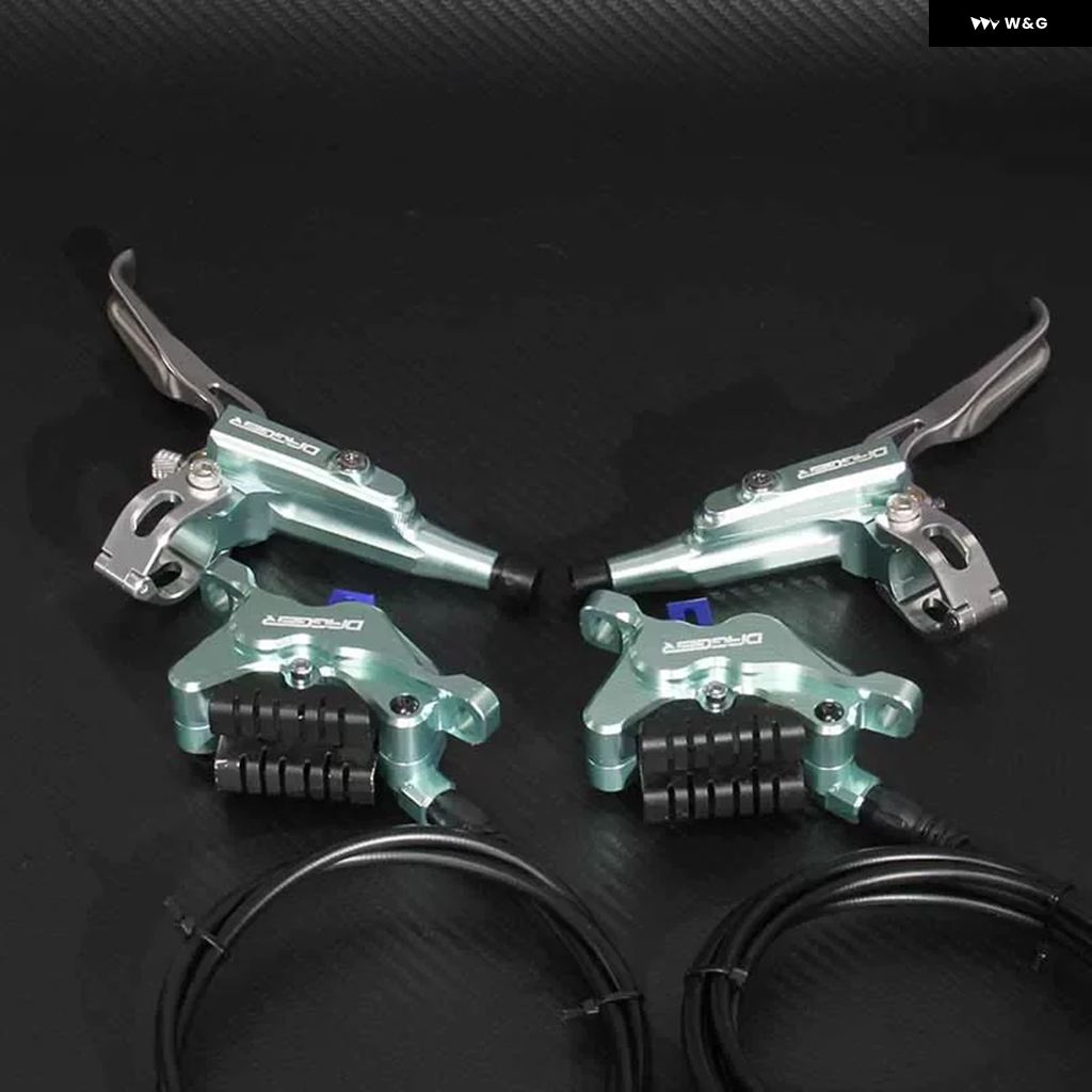 並行輸入品 4ピストン 油圧 ブレーキ キャリパー - オイル冷却式マウンテン バイクディスクブレーキ - MTB 油圧 ブレーキ_10
