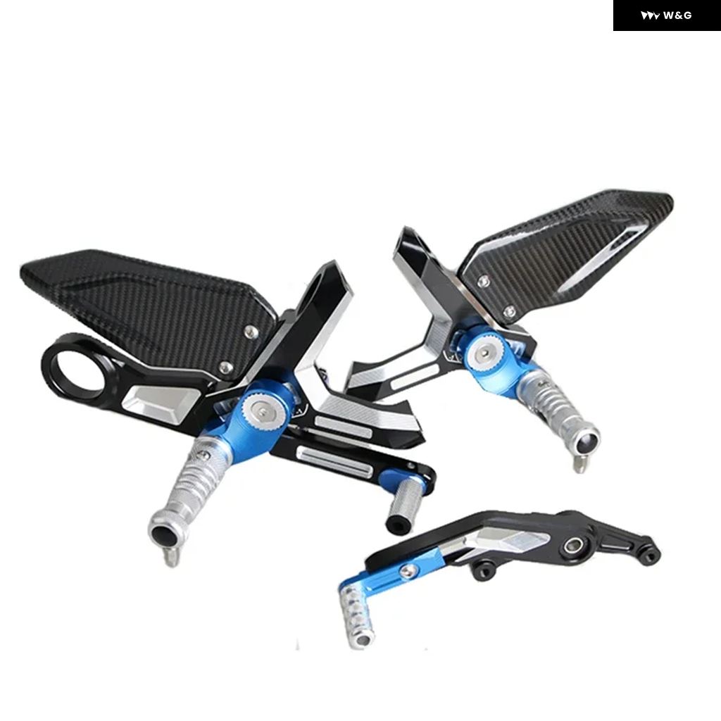 並行輸入品 リアセット 折りたたみ 式ローレット加工 フットペグ カーボンヒールガード BMW S1000RR K67 2019 - 26_1