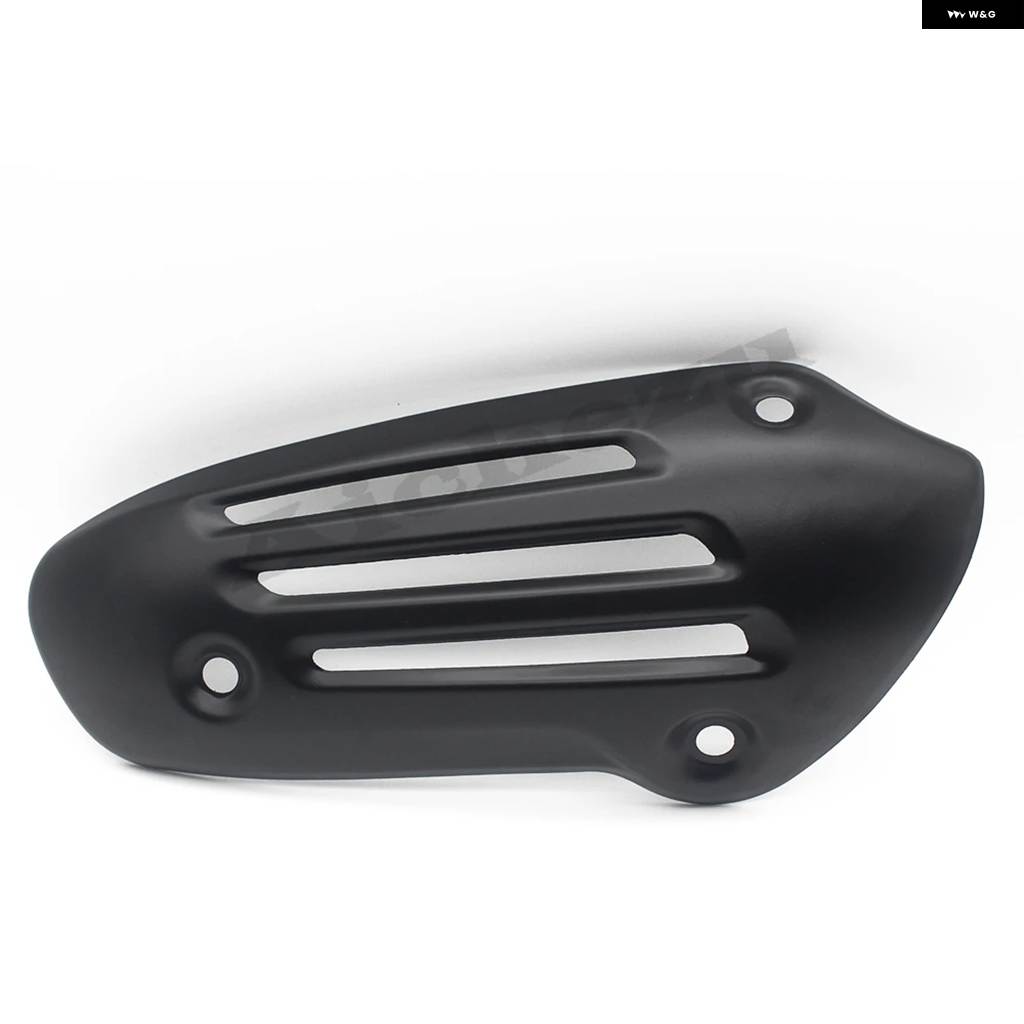 並行輸入品ステンレス エキゾースト パイプ カバー マフラーガード 右 プロテクター ブラックメッキ SPRINT SPRING LXV 150_1