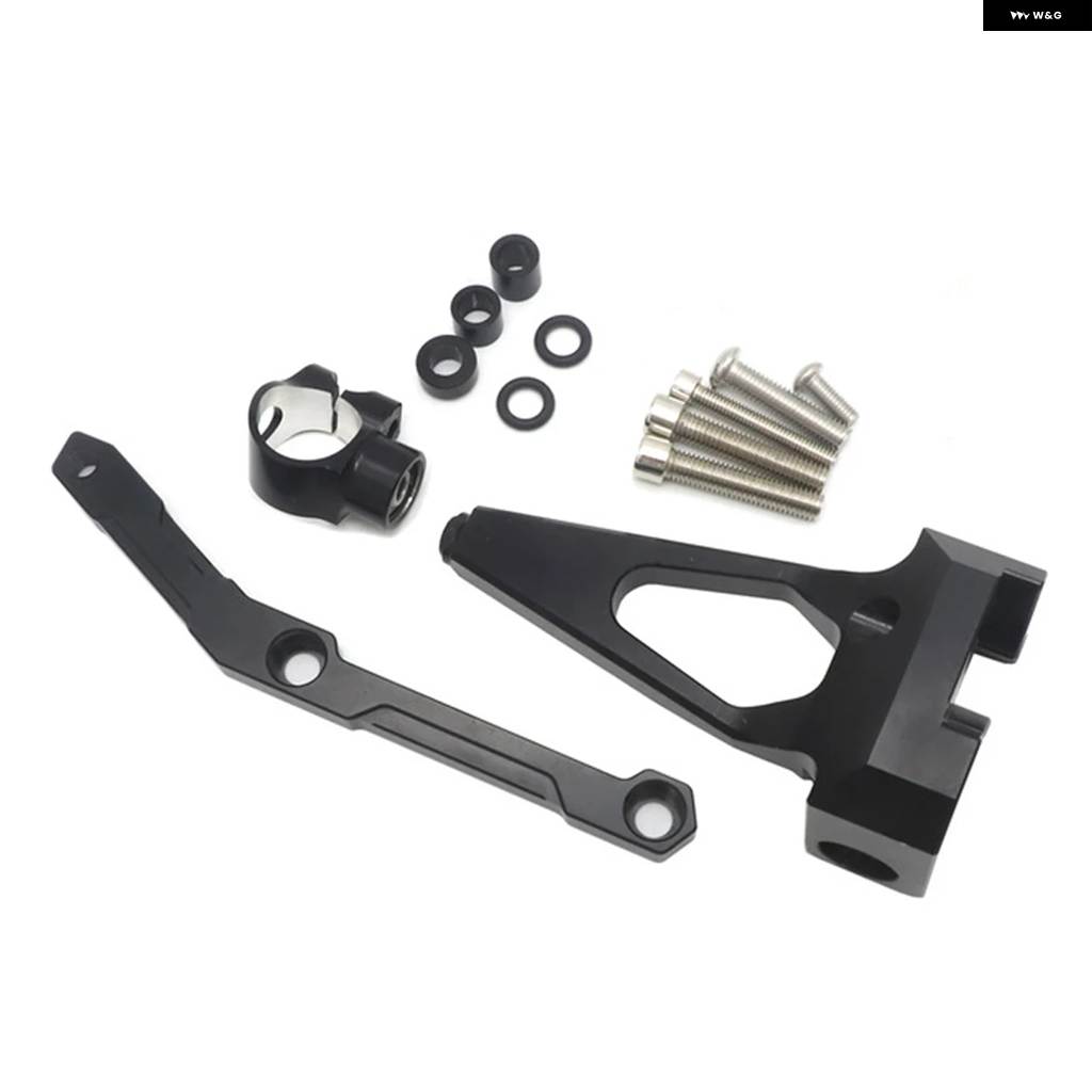 並行輸入品オートバイ カーボンステアリングスタビライズ ダンパー マウント ブラケット キット ヤマハ MT-09 MT09 FZ09 FZ-09 2013 2014 2015 - 2020_16