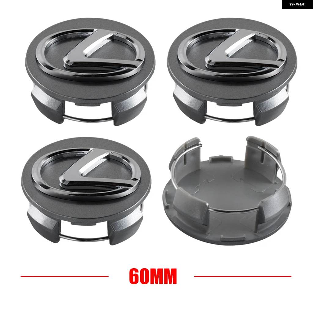 並行輸入品 4個 60MM ホイールハブセンターキャップ LEXUS FSPORT ES