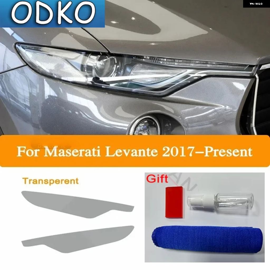 並行輸入品 マセラティ ギブル レヴァンテ クアトロポルテ用 ヘッドライト フィルム スモークブラック ステッカー クリア | ブランド登録なし | 02