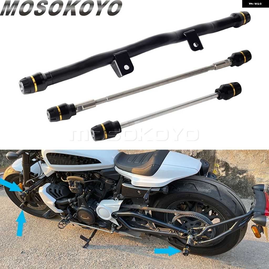 ブランド登録なし - 並行輸入品RH1250S 自動二輪車 自動二輪車 ペグ 衝突 赤ちょうちん フラットアウトバー 発動機 かばい立て プロテクター ハーレー 運動競技はやりっ子 S 1250 S 2021