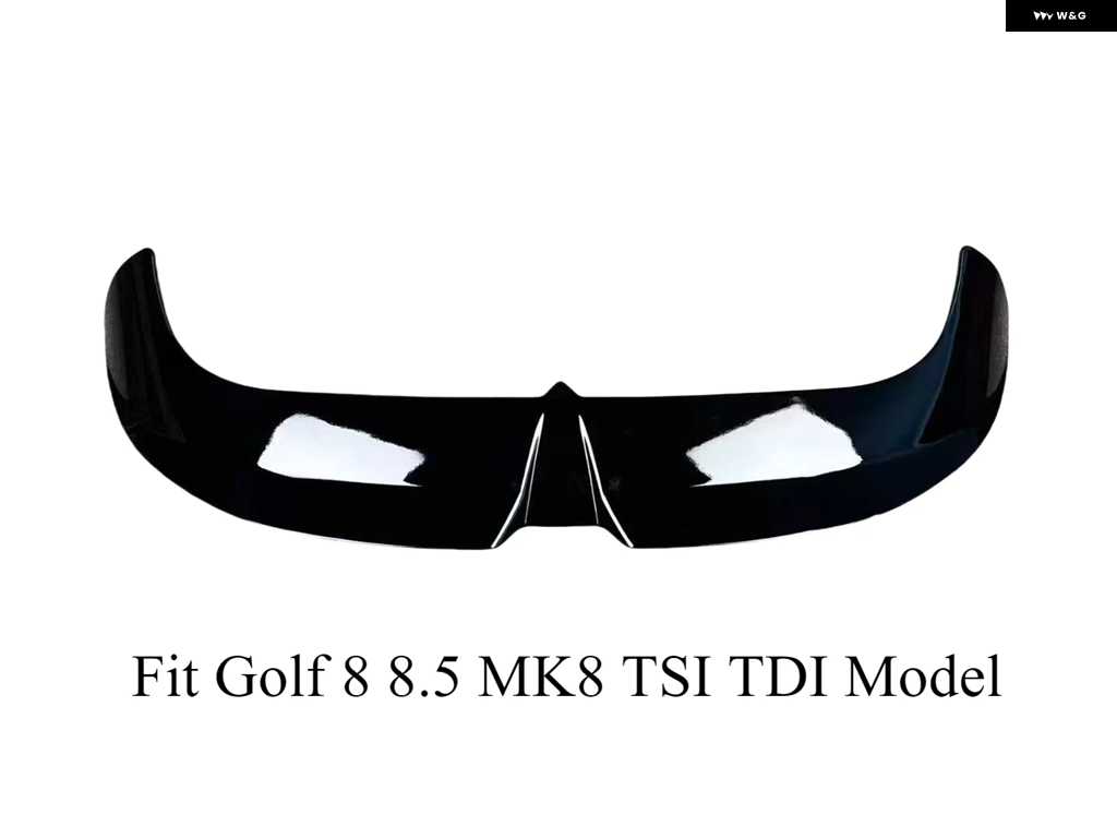並行輸入品2019〜2024年式 VW ゴルフ 8 MK8 8.5 GTI GTD R TSI TDI オッティンガー スタイル リア トランク ルーフスポイラー ウィン グリップ グロスブ | ブランド登録なし | 03