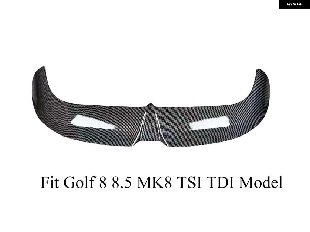 並行輸入品2019〜2024年式 VW ゴルフ 8 MK8 8.5 GTI GTD R TSI TDI オッティンガー スタイル リア トランク ルーフスポイラー ウィン グリップ グロスブ | ブランド登録なし | 04
