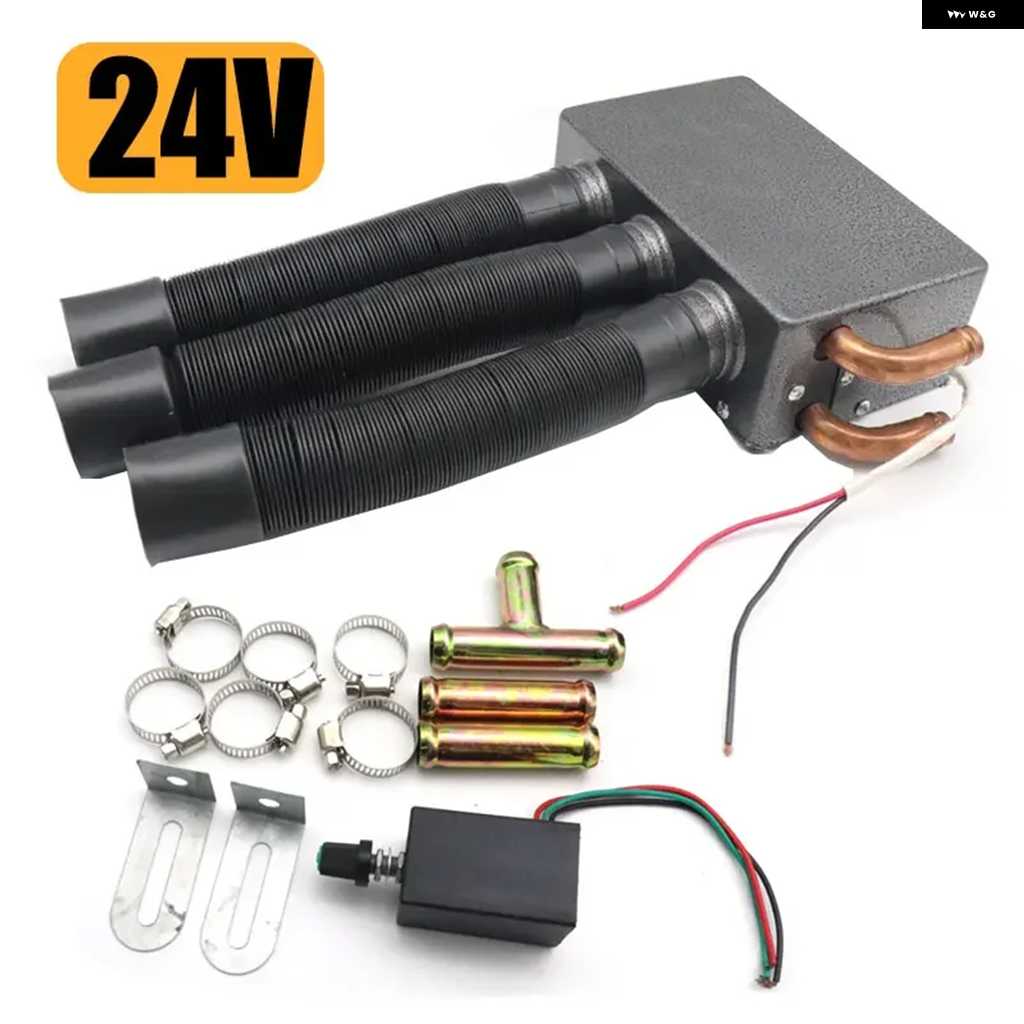 【並行輸入品】12V 24V 3穴車用エアヒーター 自動 フロントガラス デフロスター 曇り止め装置 自動車用エアヒーターファン カーアクセサリー 800W | ブランド登録なし | 01