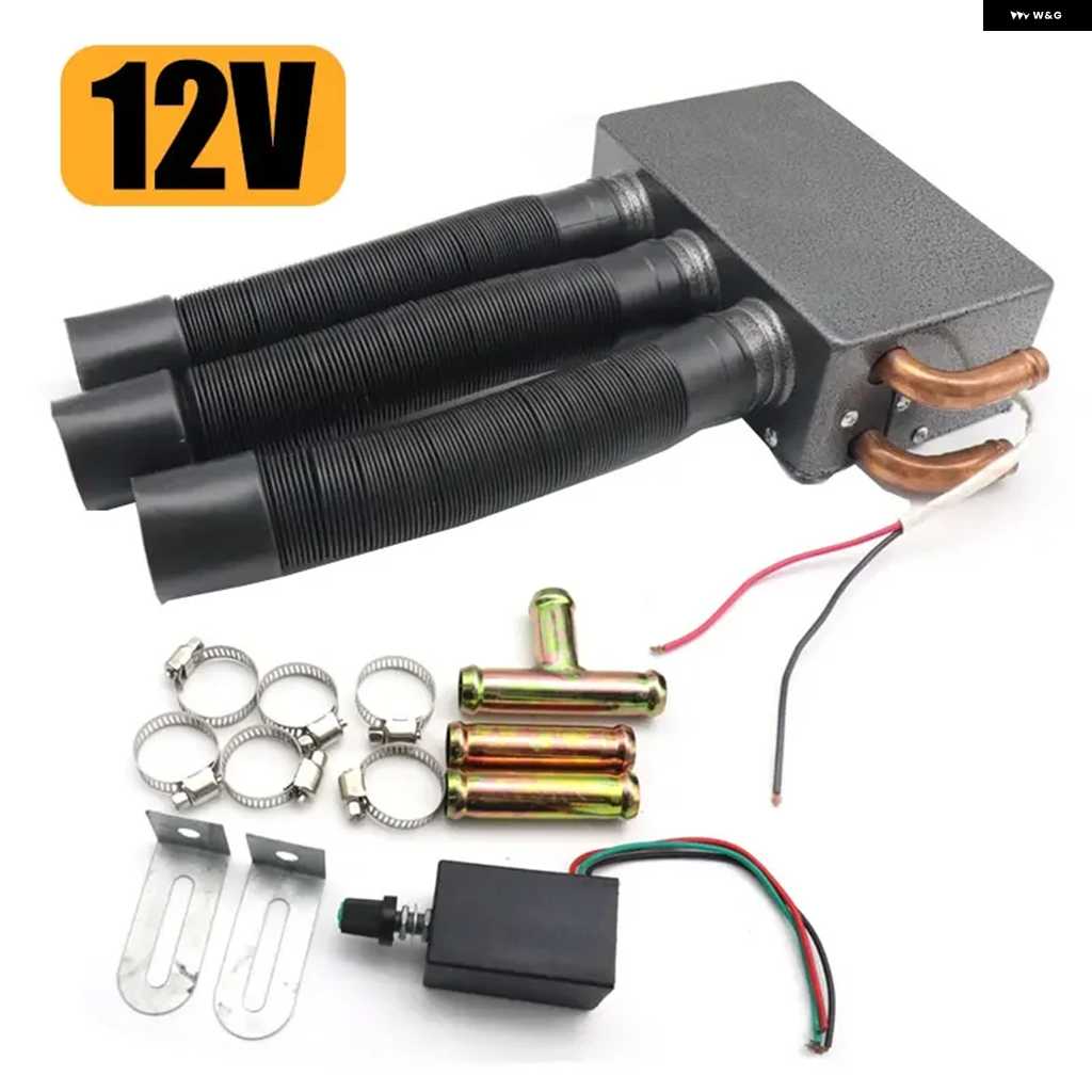 【並行輸入品】12V 24V 3穴車用エアヒーター 自動 フロントガラス デフロスター 曇り止め装置 自動車用エアヒーターファン カーアクセサリー 800W | ブランド登録なし | 02